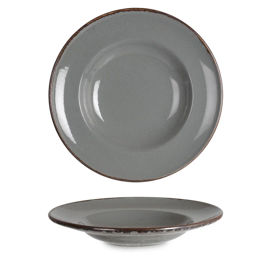 Rinart Porselen Grey Valencia Makarna Tabağı 27 cm