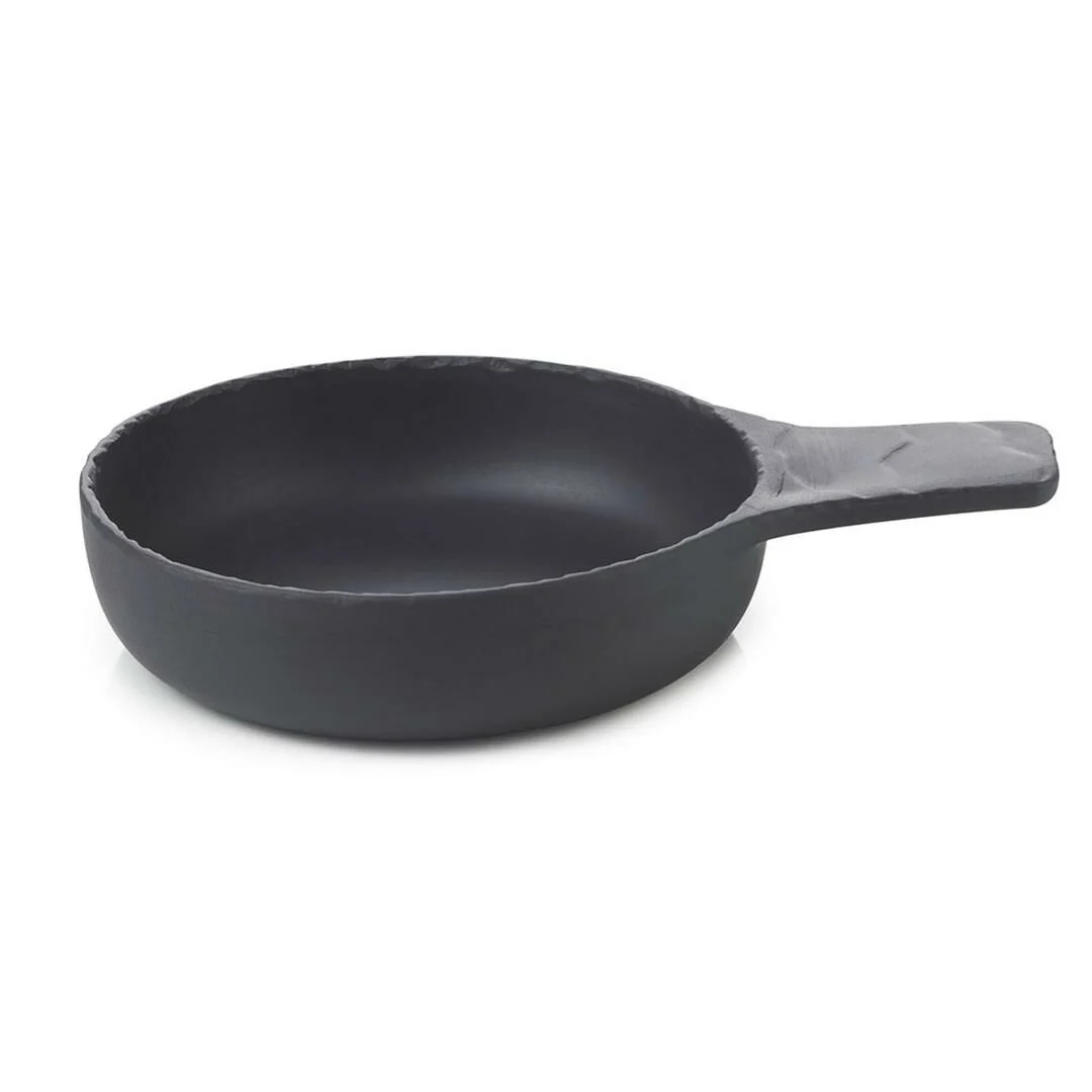 Revol Basalt Siyah Kulplu Tabak 13 cm