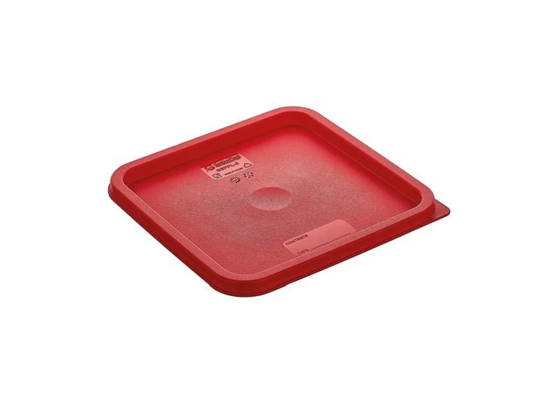 Gastroplast Polikarbon Saklama Kutuları Kapakları Kırmızı - 23,5x23,5 cm