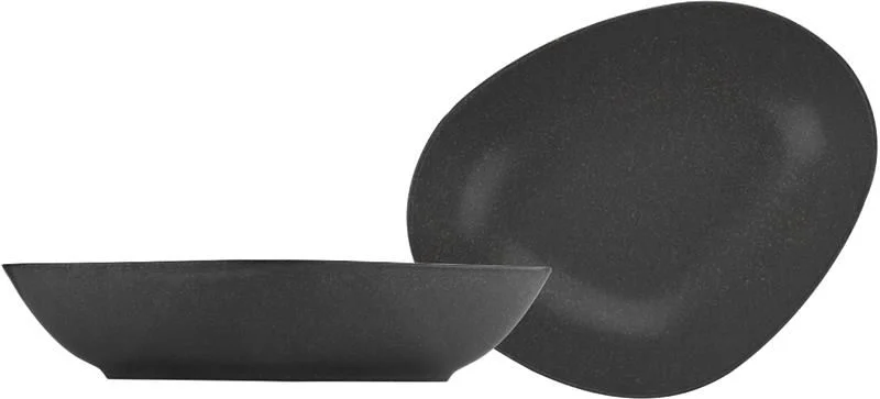 Kütahya Porselen Galaxy Çukur Tabak Mat Antrasit 20 cm