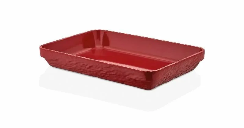 Külsan Olie Servis Tabak Kırmızı 35,6x24 cm