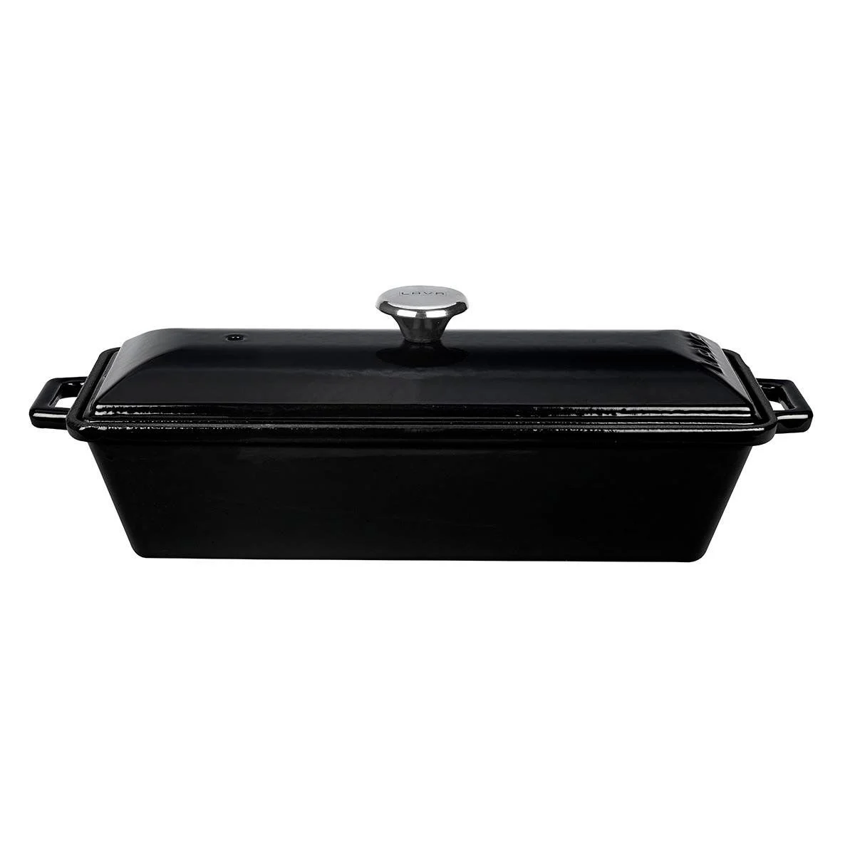 Lava Döküm Ekmek Tenceresi / Terrine Serisi 11x29 cm Siyah