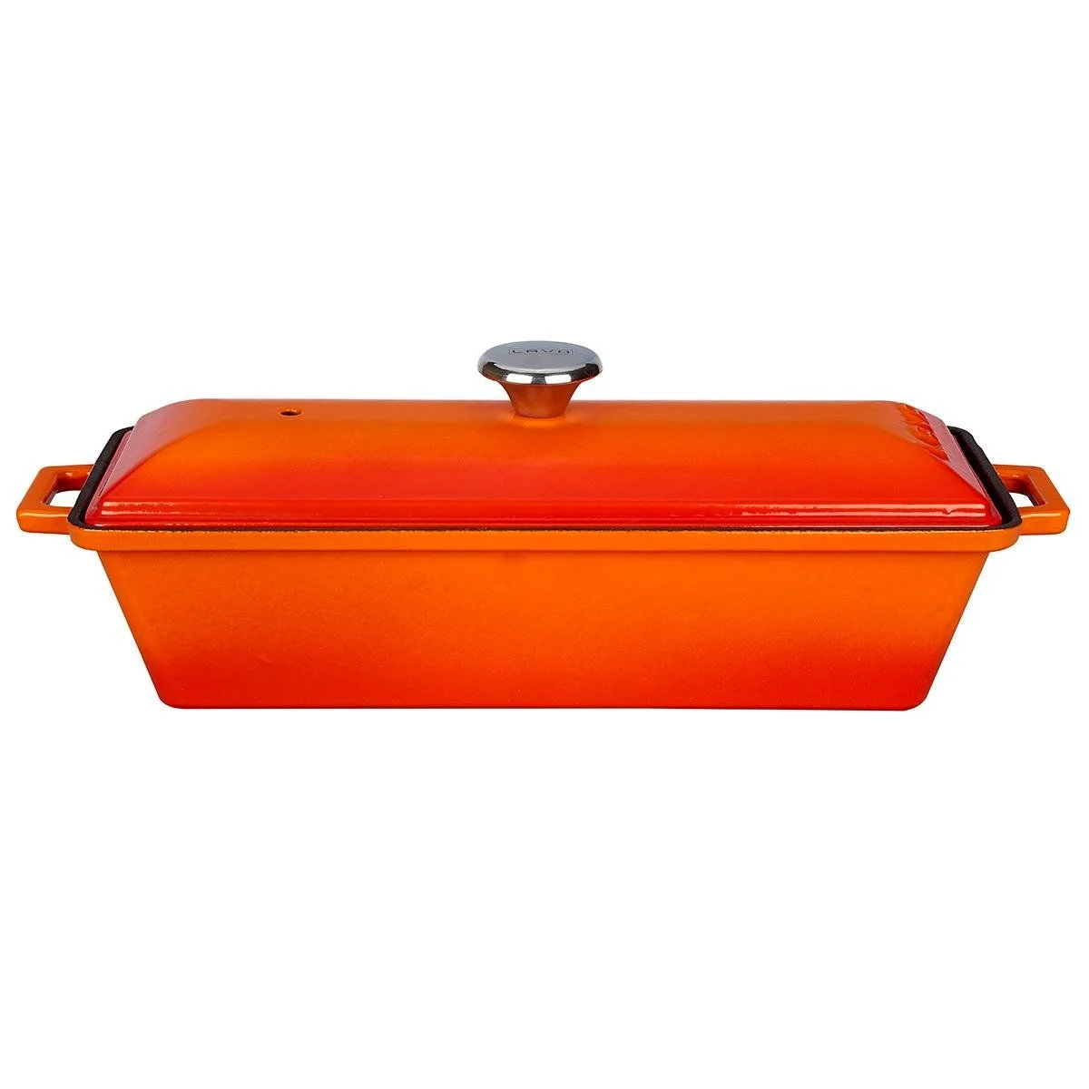 Lava Döküm Ekmek Tenceresi / Terrine Serisi 11x29 cm Turuncu