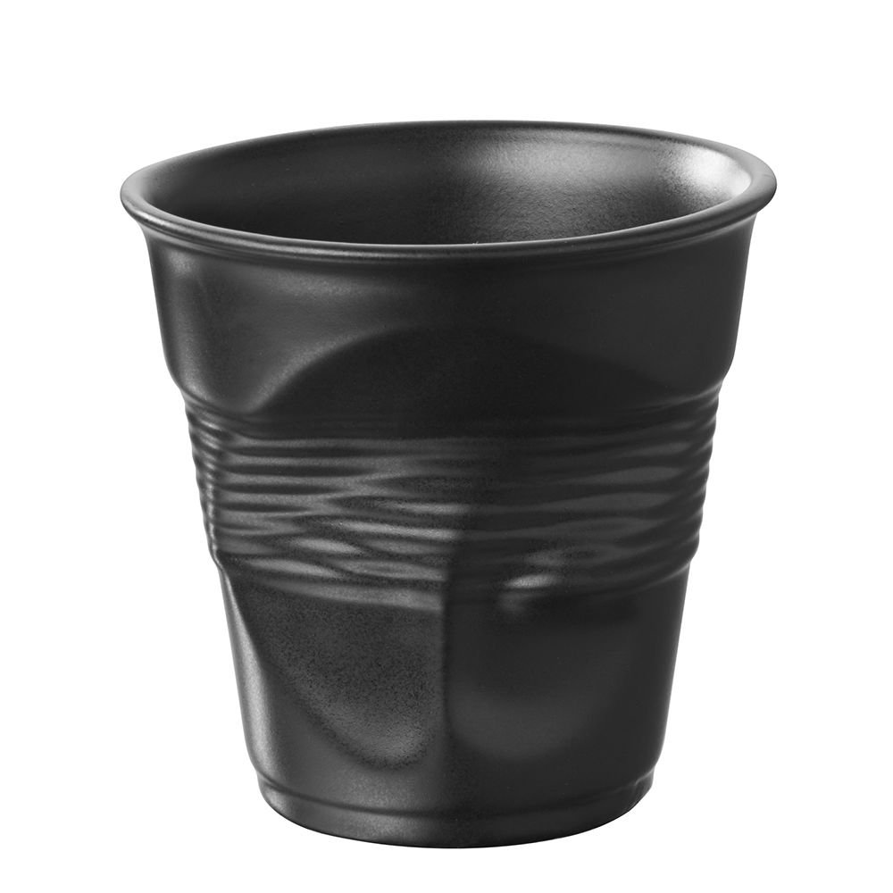 Revol Froisse Black Cappuccino Mug 180 cc