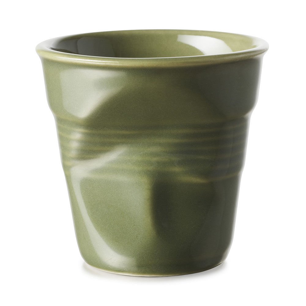 Revol Froisse Green Cappuccino Mug 180 cc