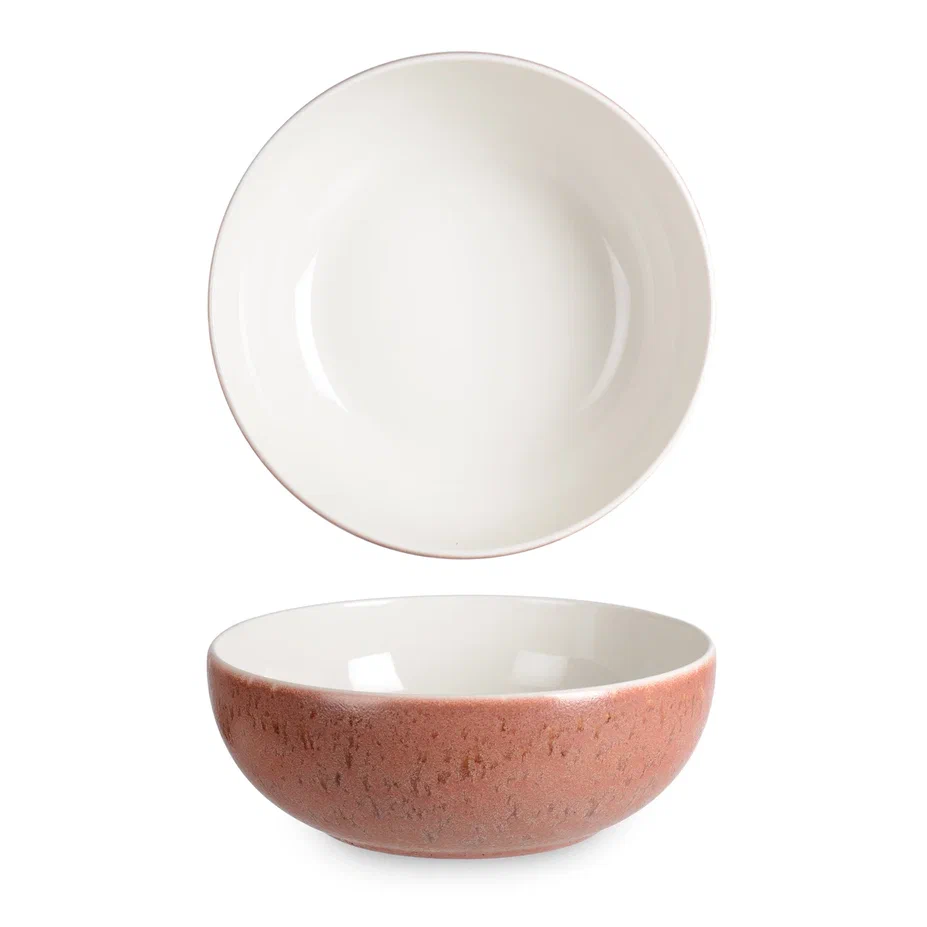 Rinart Porselen Rosa Ellipse Çukur Tabak 23 cm