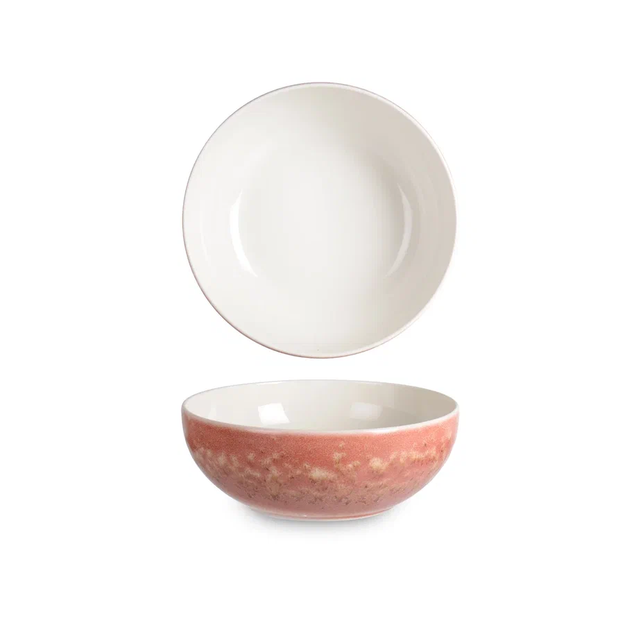 Rinart Porselen Rosa Ellipse Kase 18 cm