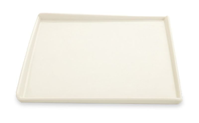 Güral Porselen Gastro Studio Krem Kare Servis Tabağı 25x25 cm