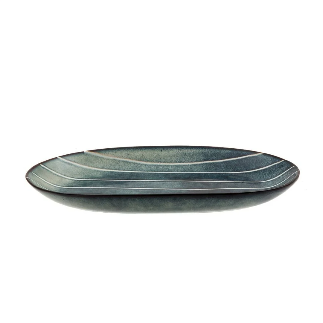 Jumbo Porselen Fiyort Kayık Tabak 30 cm