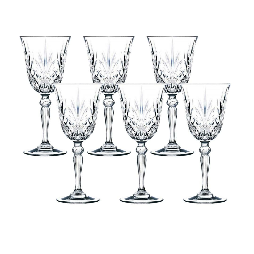 RCR Melodia Set of 6 Large Glasses - 270 ml