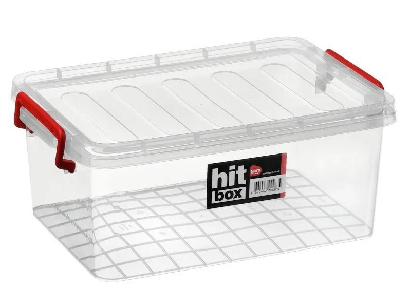 Bora Plastik Hit Box Gıdaya Uygun Kapaklı Kasa 13,5 lt