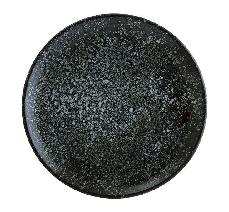 Bonna Cosmos Black Gourmet Düz Tabak 25 cm
