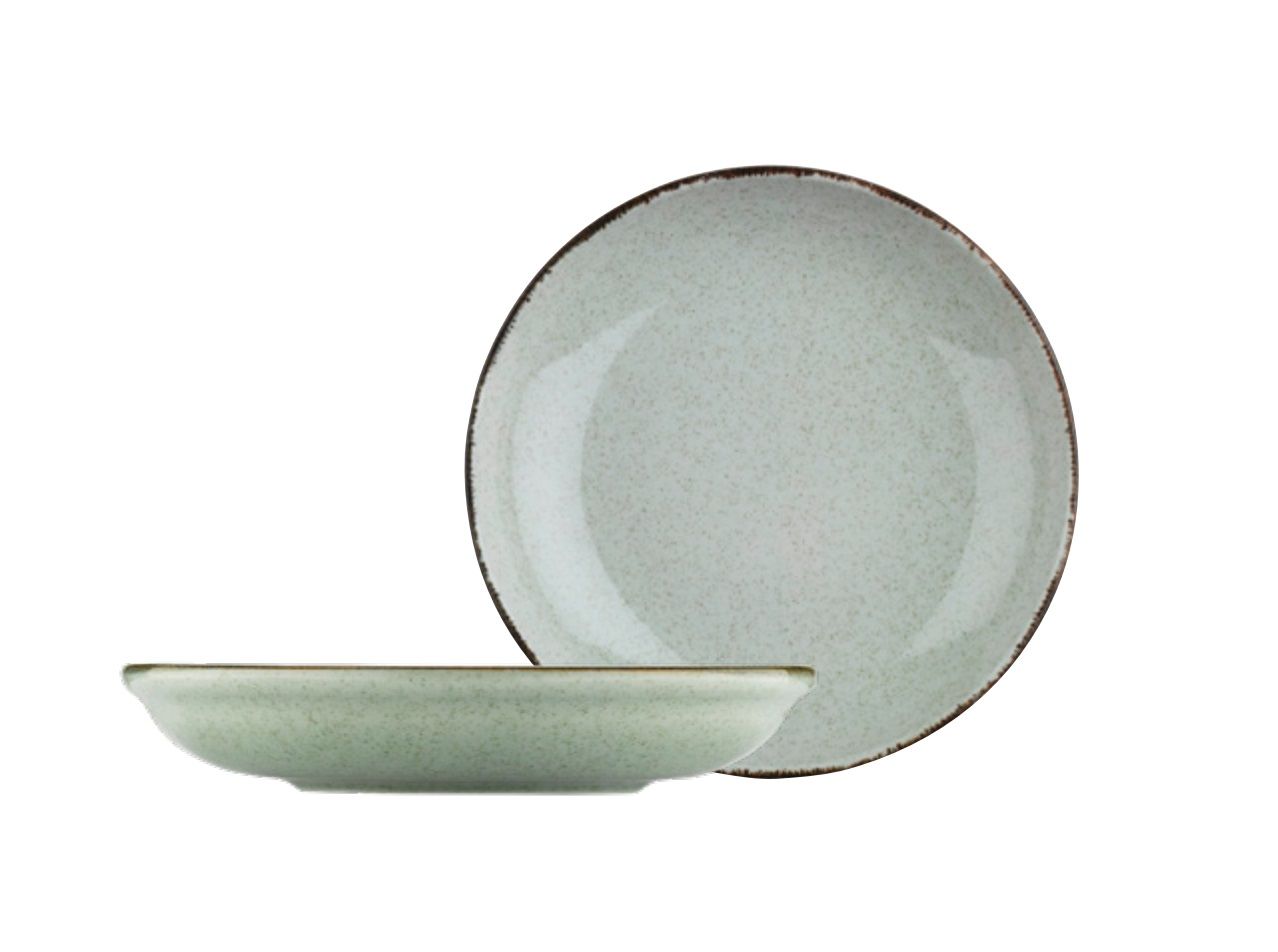 Kütahya Porselen Color X Yeşil Çukur Tabak 21 cm / 700 cc