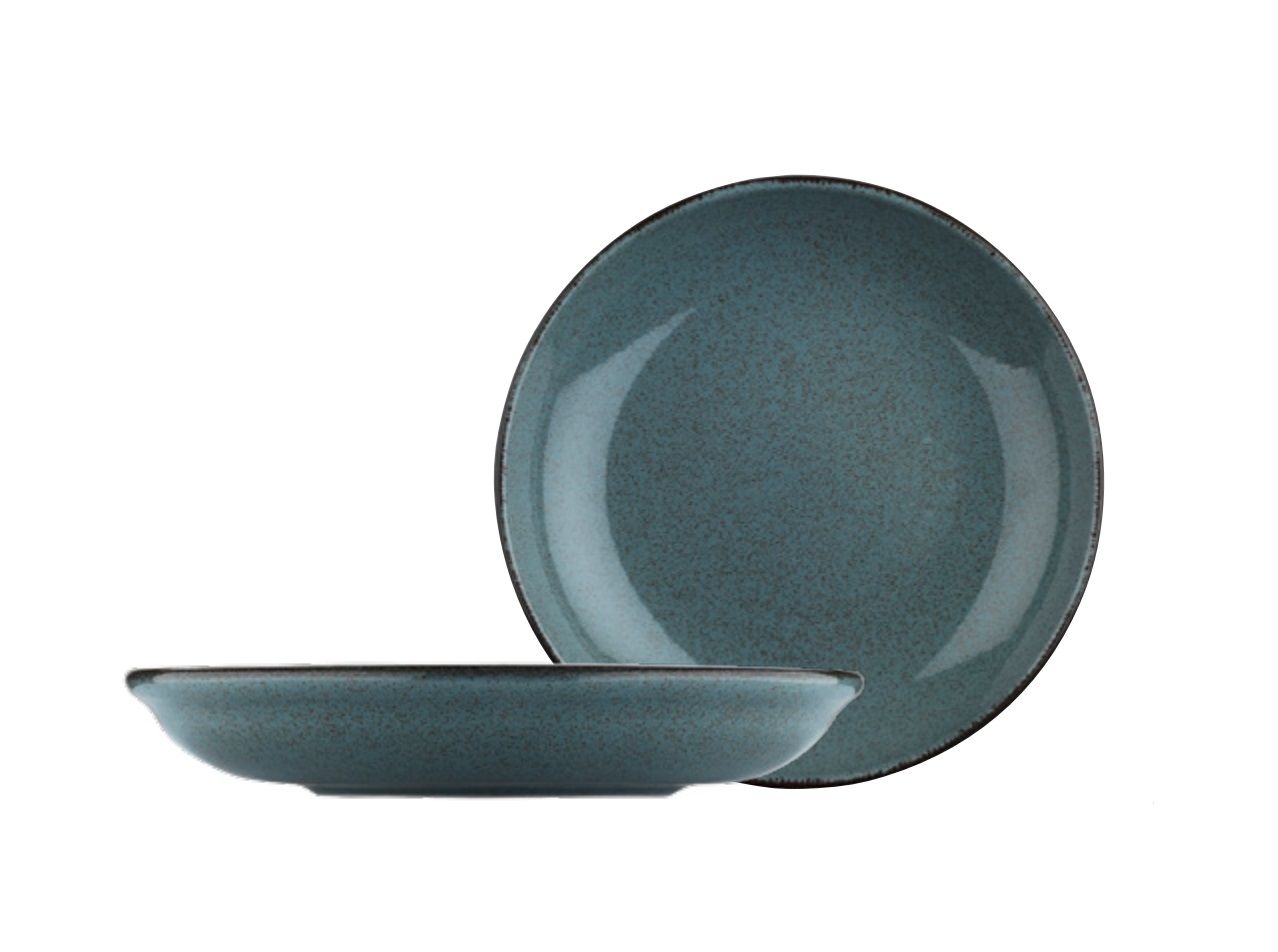 Kütahya Porselen Color X Mavi Çukur Tabak 21 cm / 700 cc