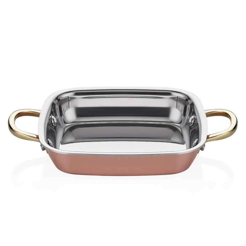 Altınbaşak Multi-Metal Bakır Kare Sahan Ø 16 cm