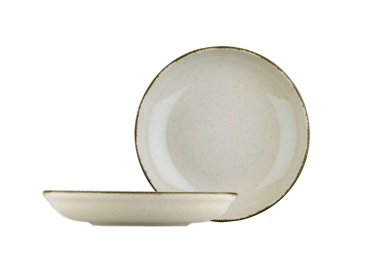 Kütahya Porselen Color X Tarçın Çukur Tabak 21 cm / 700 cc