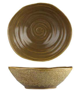 Kütahya Porcelain Organic Bowl Brown