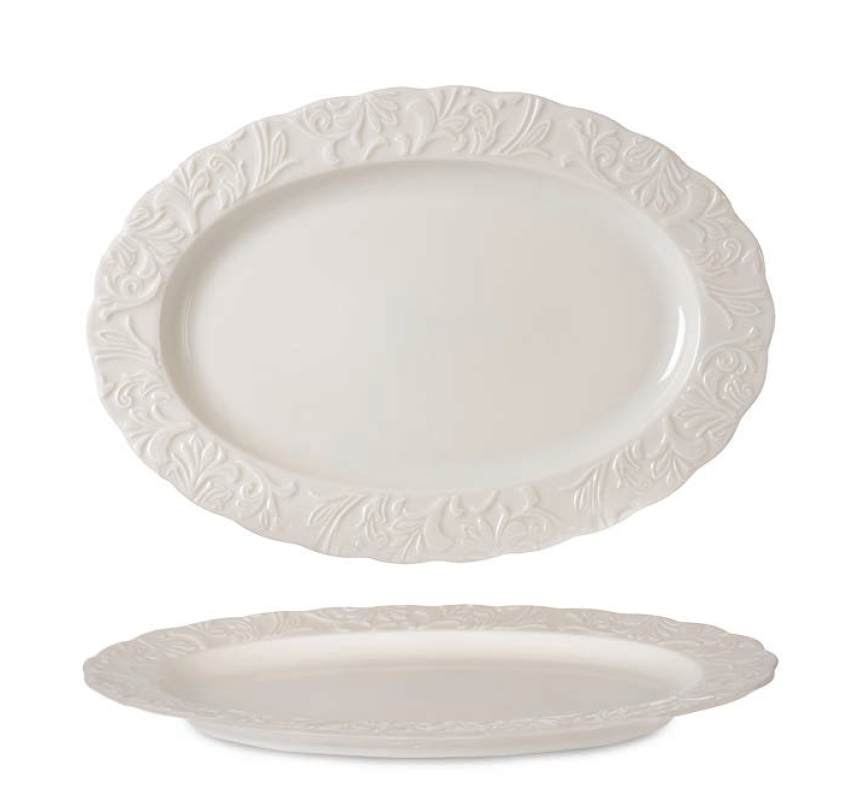 Rinart Porselen Pera Oval Tabak 25x17 cm