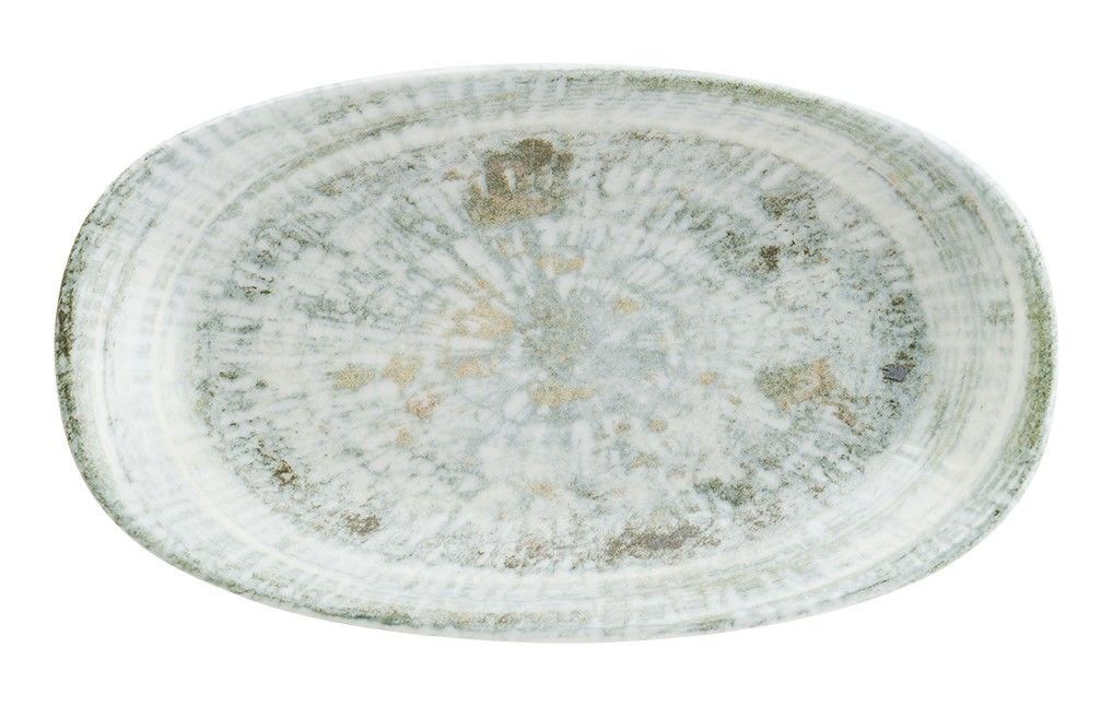 Bonna Odette Olive Gourmet Oval Kayık Tabak 24x14 cm