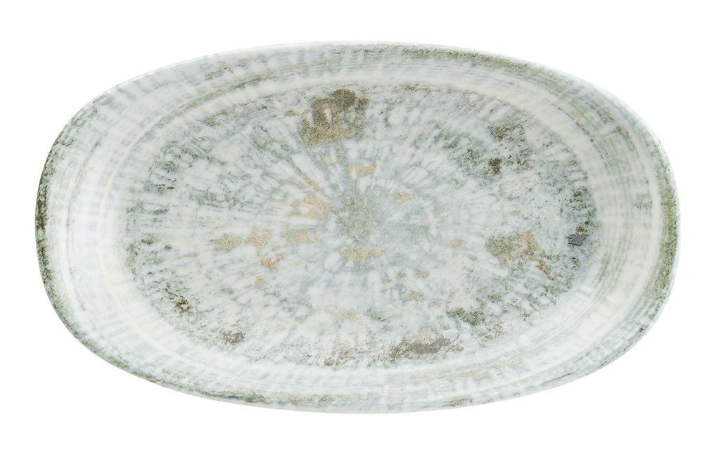 Bonna Odette Olive Gourmet Oval Kayık Tabak 34x19 cm