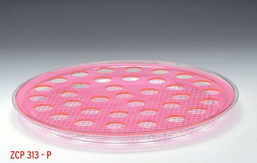 Alkan Polycarbonat Tepsili Shot Servisi Pembe 35’li - Ø 42 cm