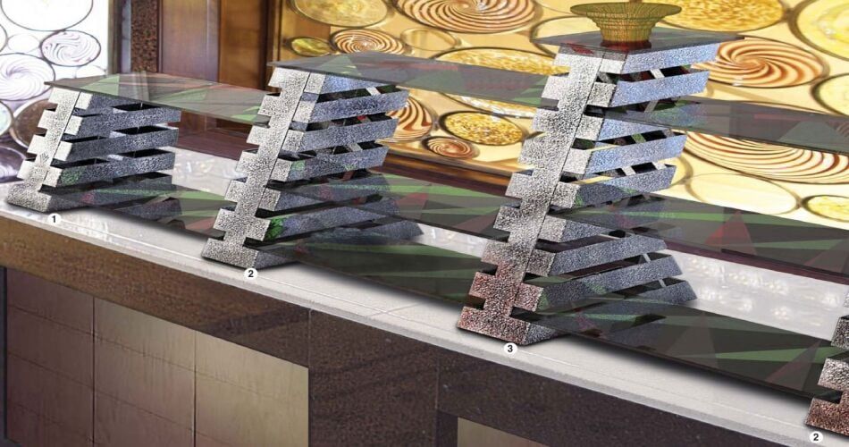 Güren Metal Astoria Sunum Stantı 45,5x17x56,5 cm