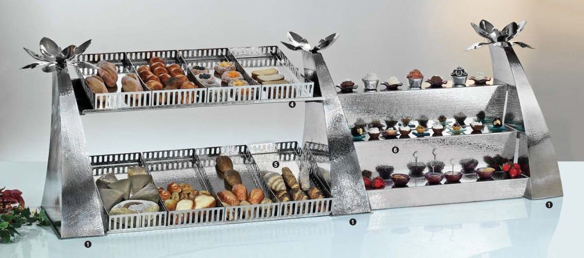 Güren Metal Palmiye Ekmek Sunum Stantı Merdiven Detayları