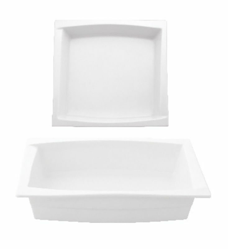 Jumbo Porcelain 1/3 Open Buffet Gastro Tub 18 x 33 cm