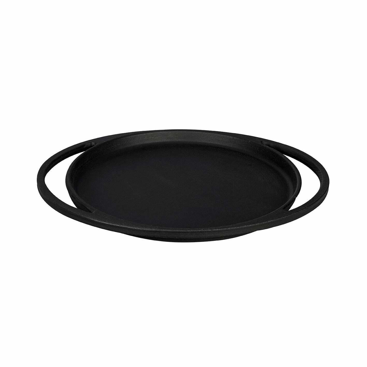Lava Döküm Yuvarlak Pizza Krep Pankek Tavası Döküm Demir Yekpare Çift Kulplu Ø 20 cm