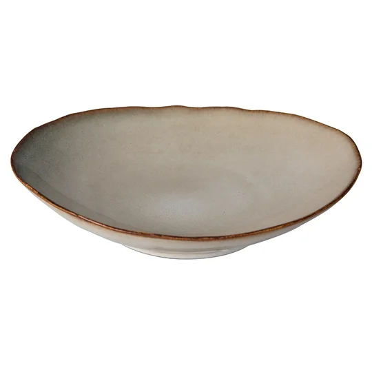 Jumbo Porselen Efes Kayık Meze Tabağı Gri - 19 cm