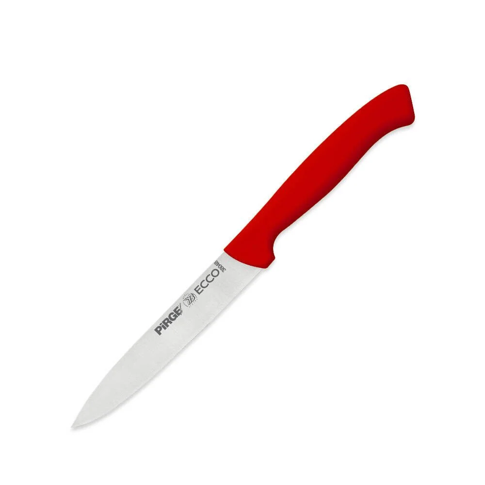 Pirge Ecco Sivri Sebze Bıçağı Kırmızı 12 cm - 38048