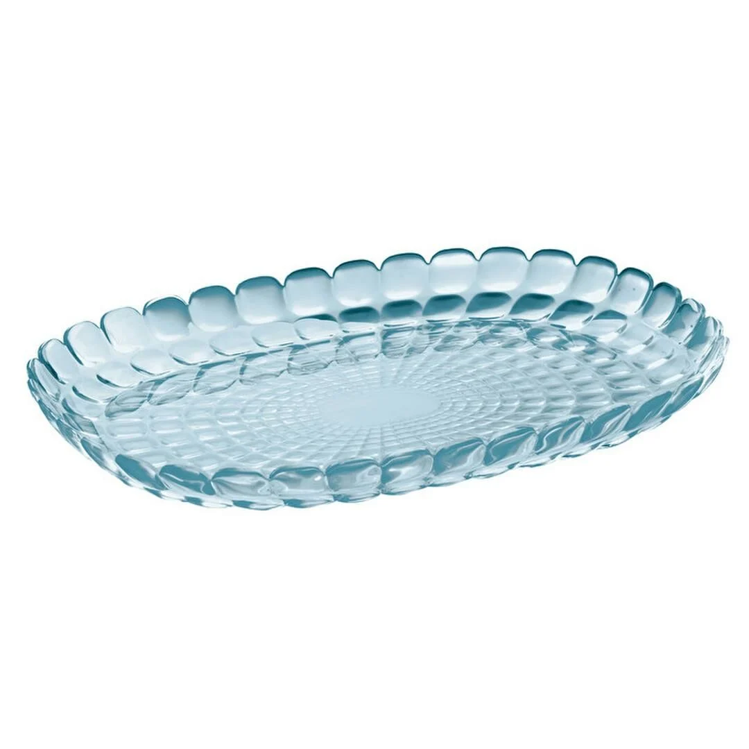 Guzzini Tiffany Mavi Kayık Tabak 45x31 cm