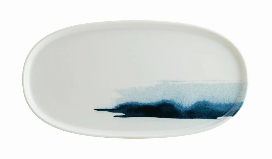 Bonna Blue Wave Hygge Oval Tabak 21 cm