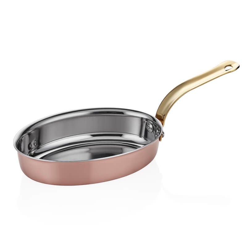 Altınbaşak Multi-Metal Bakır Oval Mini Tava