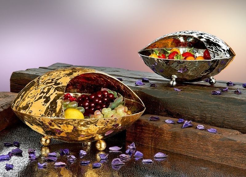 Güren Metal Bera Dövme Sunumluk Kapaklı Gold 33x19,5 cm