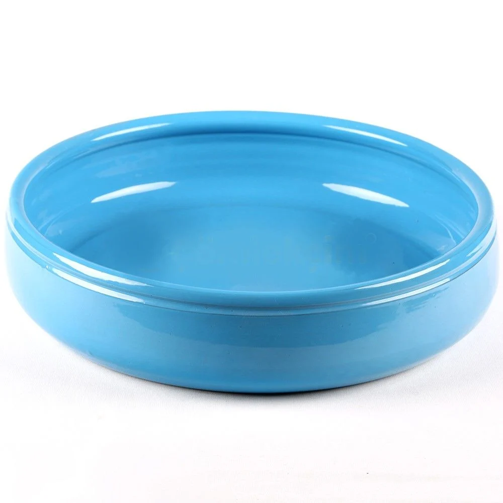 Bektaşi Tam Sırlı Renkli Güveç Mavi - Ø25 cm