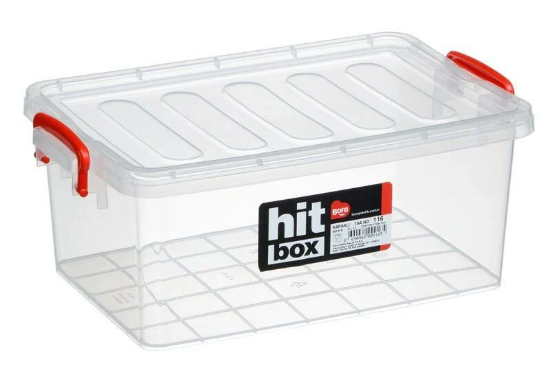 Bora Plastik Hit Box Gıdaya Uygun Kapaklı Saklama Kabı 3,2 lt