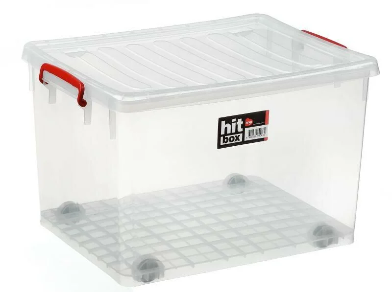 Bora Plastik Hit Box Gıdaya Uygun Tekerlekli Kasa 50 lt