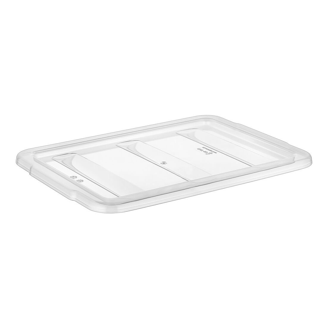 Gastroplast Cutlery Cover 3 Compartments Transparent