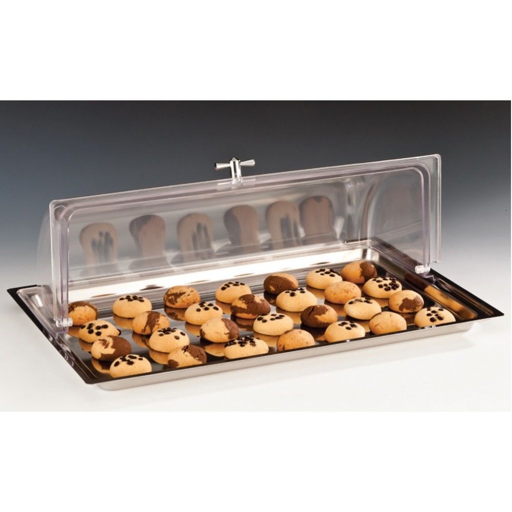 Alkan Polycarbonate Rolltop Storage Container with Lid GN 1/1