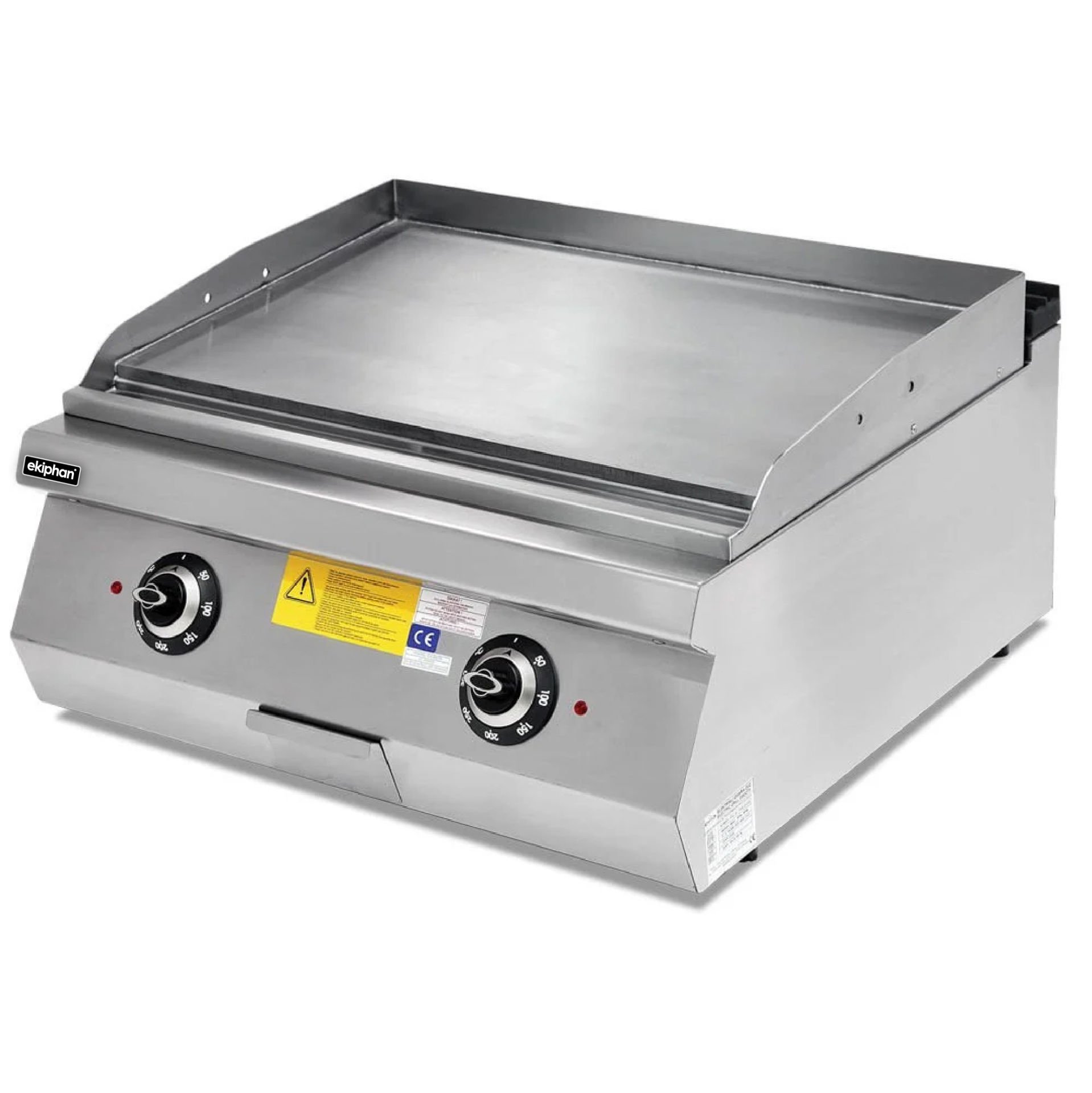 Ekiphan Elektrikli Izgara Düz+Oluklu Krom Pleyt - 9IE022-K