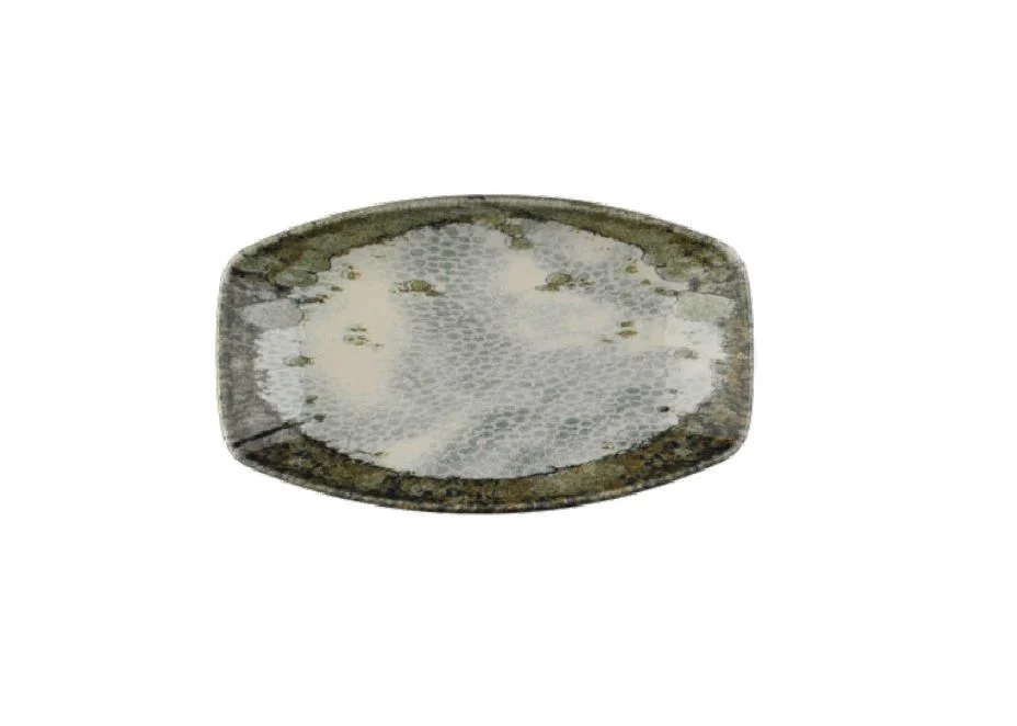 Kütahya Porselen Landscape Kayık Tabak 16x9,6 cm