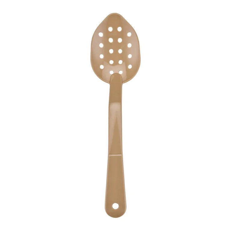 Biradlı Polikarbon Servis Kaşık Delikli 29 cm Cappuccino