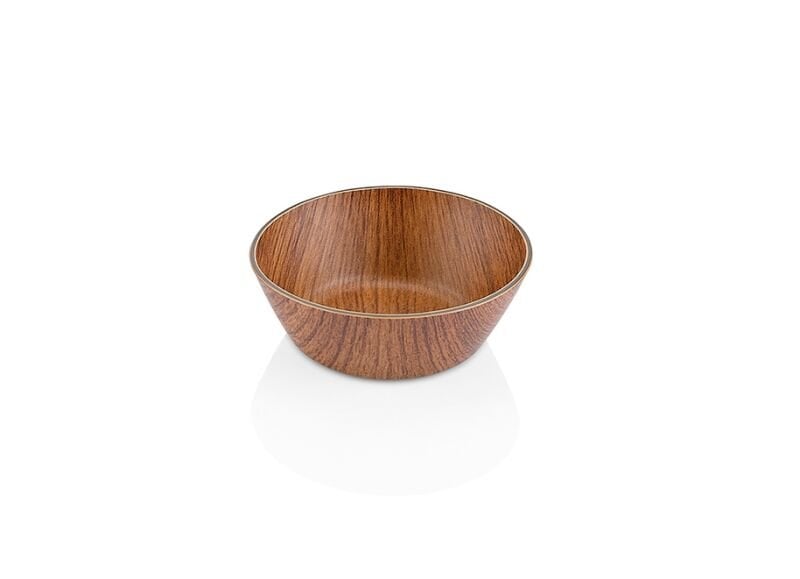 Evelin Wooden Round Snack Bowl