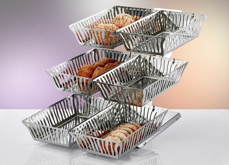 Güren Metal Sea Ekmek Stantı 3 Katlı 6 Sepetli