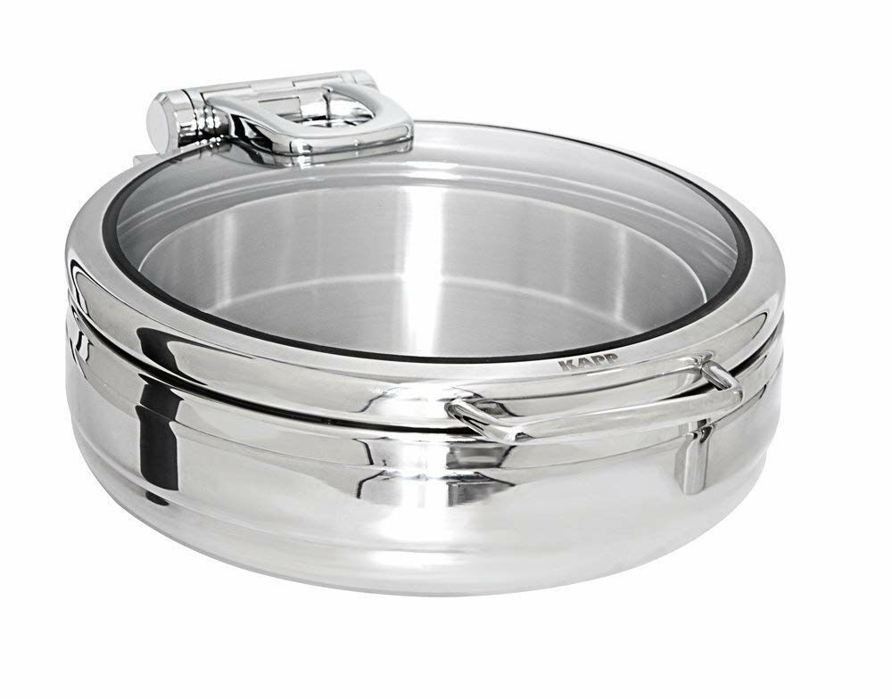 Kapp Carina Line Yuvarlak Cam Kapaklı Chafing Dish