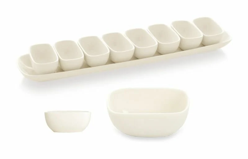 Güral Porselen Gastro Studio Krem Kayık Tabak 45x10,5 cm