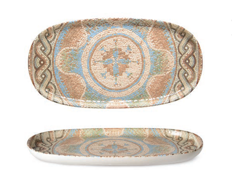 Rinart Porselen Celest Toledo Oval Tabak Düz 35x18 cm