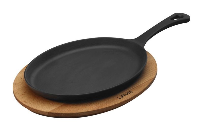 Lava Oval Fajita Tava Sunum Seti 20x39x5,6 cm