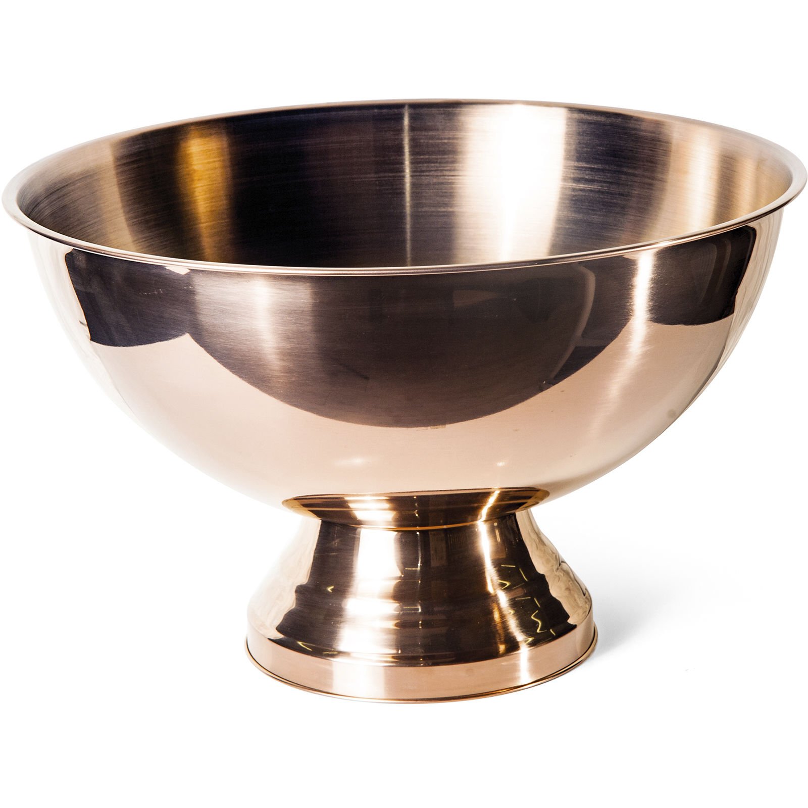 Biradlı Punch Bowl Copper
